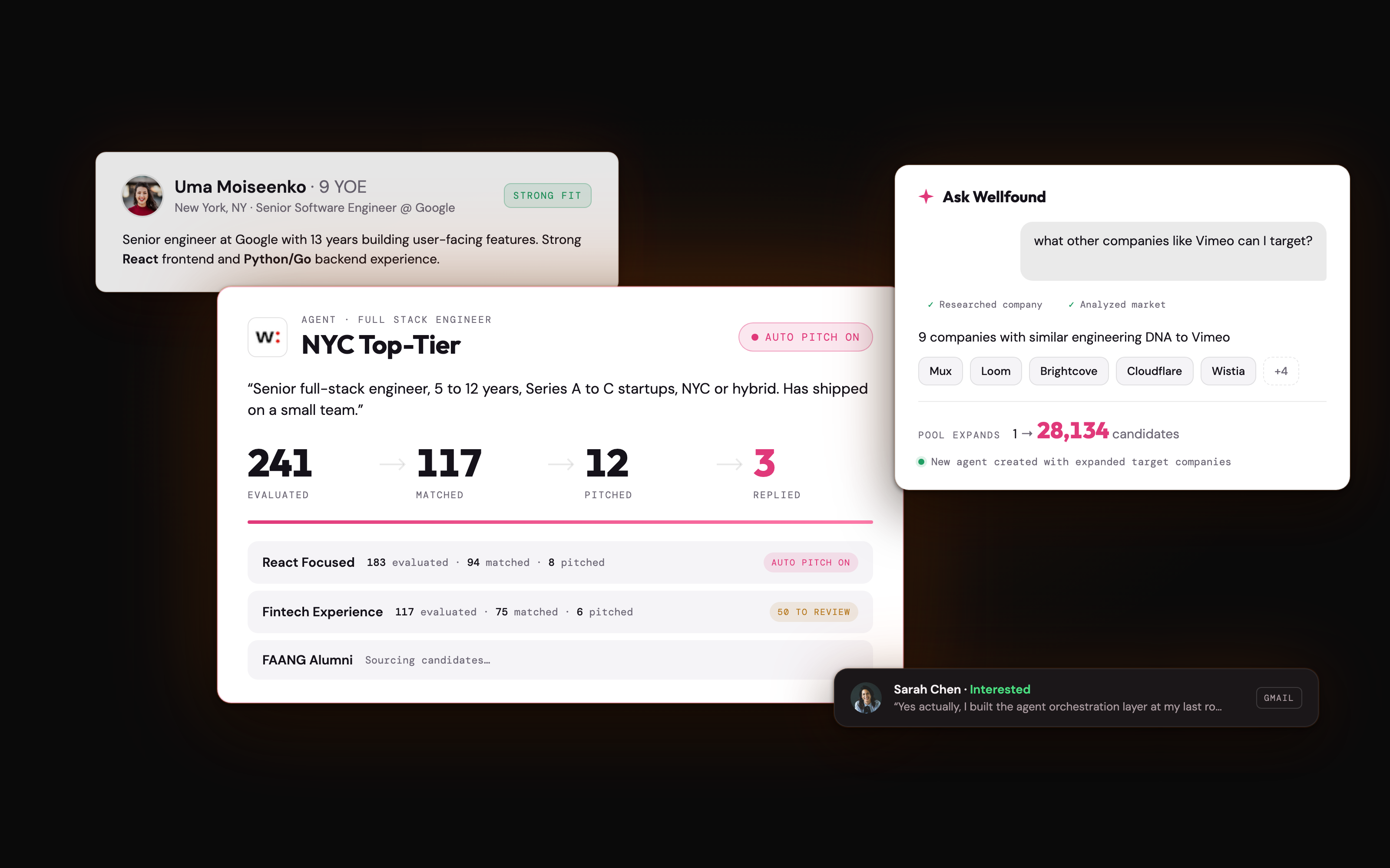 Wellfound Reach: sourcing agents, Ask Wellfound and outreach from your inbox